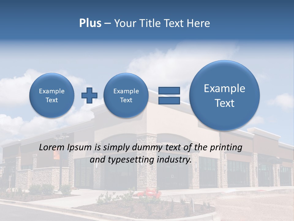 A Picture Of A Building With A Sky Background PowerPoint Template