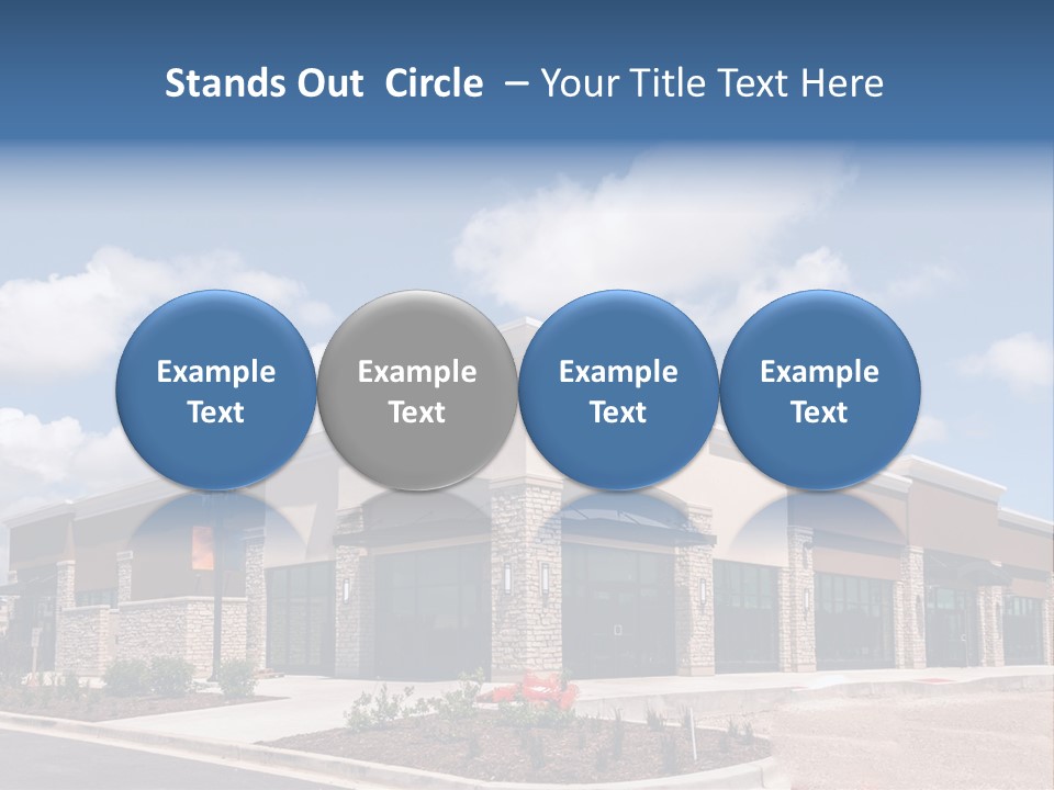 A Picture Of A Building With A Sky Background PowerPoint Template