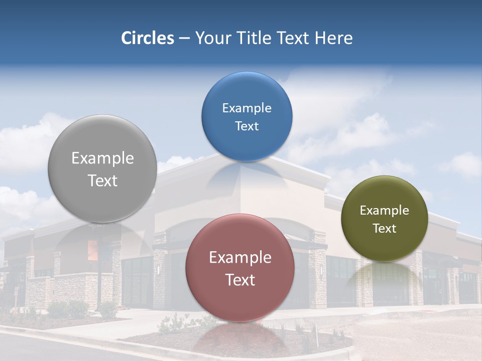 A Picture Of A Building With A Sky Background PowerPoint Template