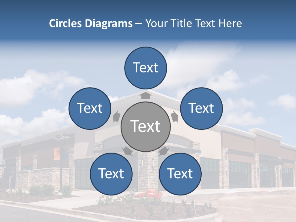 A Picture Of A Building With A Sky Background PowerPoint Template