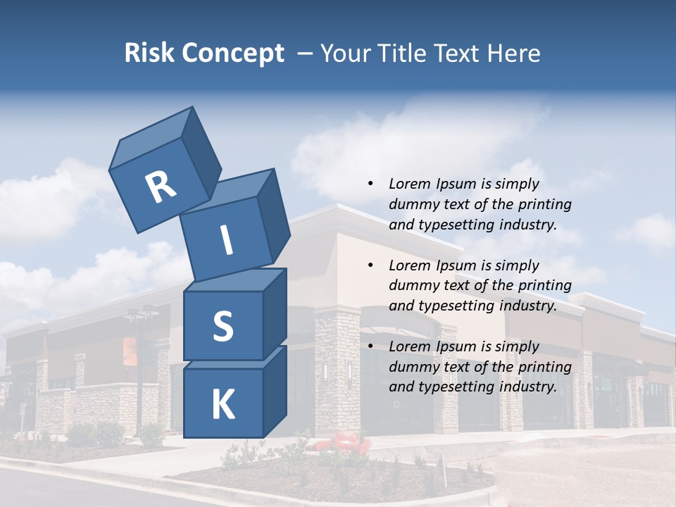 A Picture Of A Building With A Sky Background PowerPoint Template