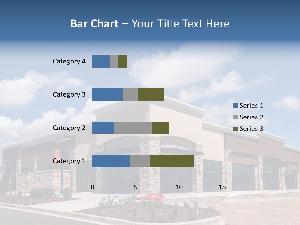 A Picture Of A Building With A Sky Background PowerPoint Template