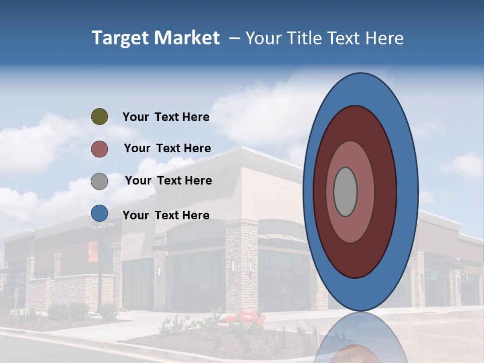 A Picture Of A Building With A Sky Background PowerPoint Template