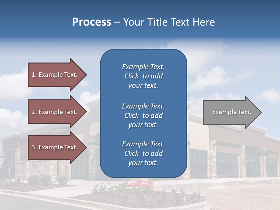 A Picture Of A Building With A Sky Background PowerPoint Template