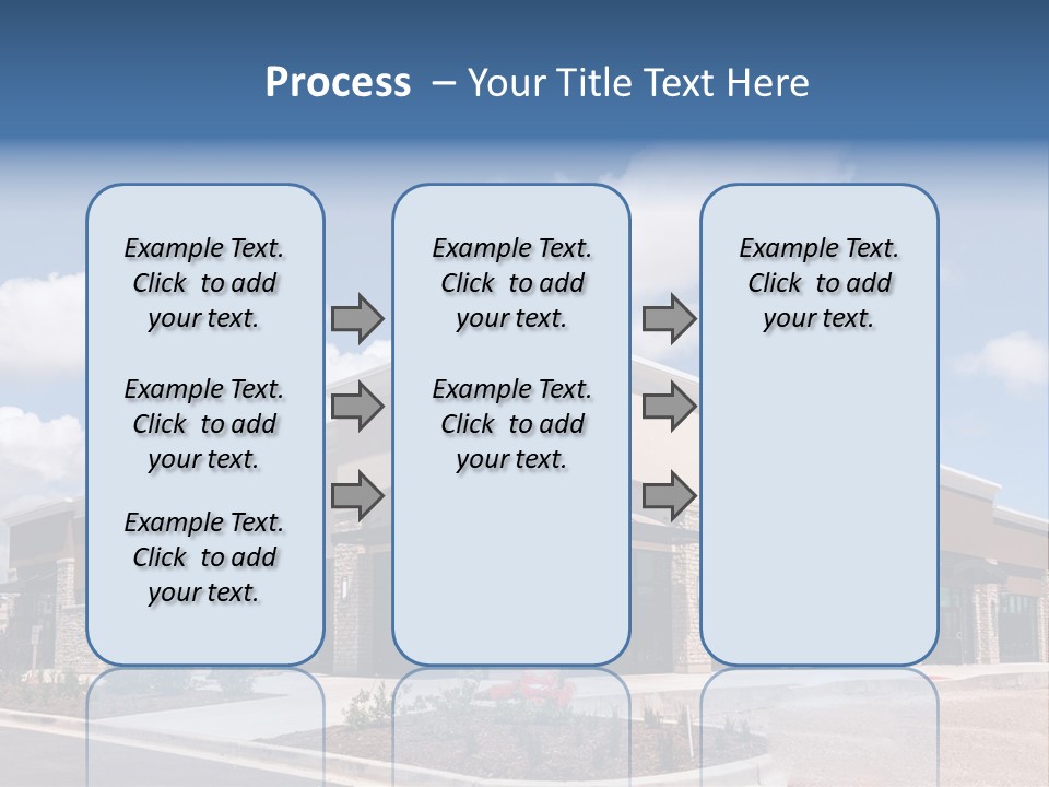 A Picture Of A Building With A Sky Background PowerPoint Template