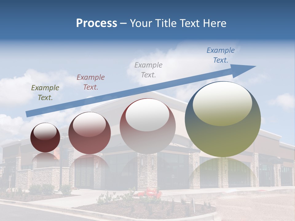 A Picture Of A Building With A Sky Background PowerPoint Template