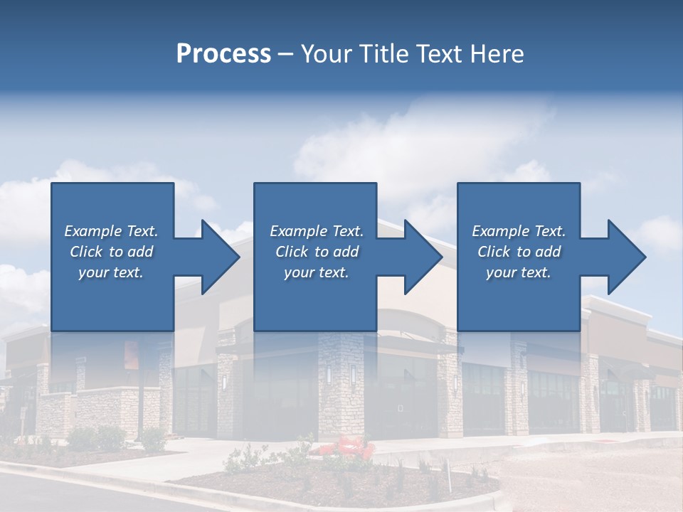 A Picture Of A Building With A Sky Background PowerPoint Template