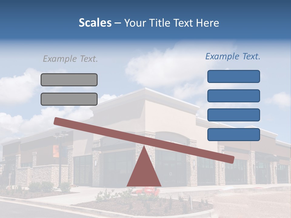 A Picture Of A Building With A Sky Background PowerPoint Template