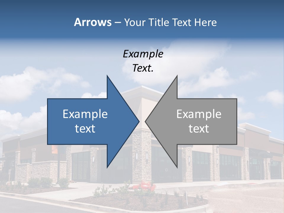 A Picture Of A Building With A Sky Background PowerPoint Template