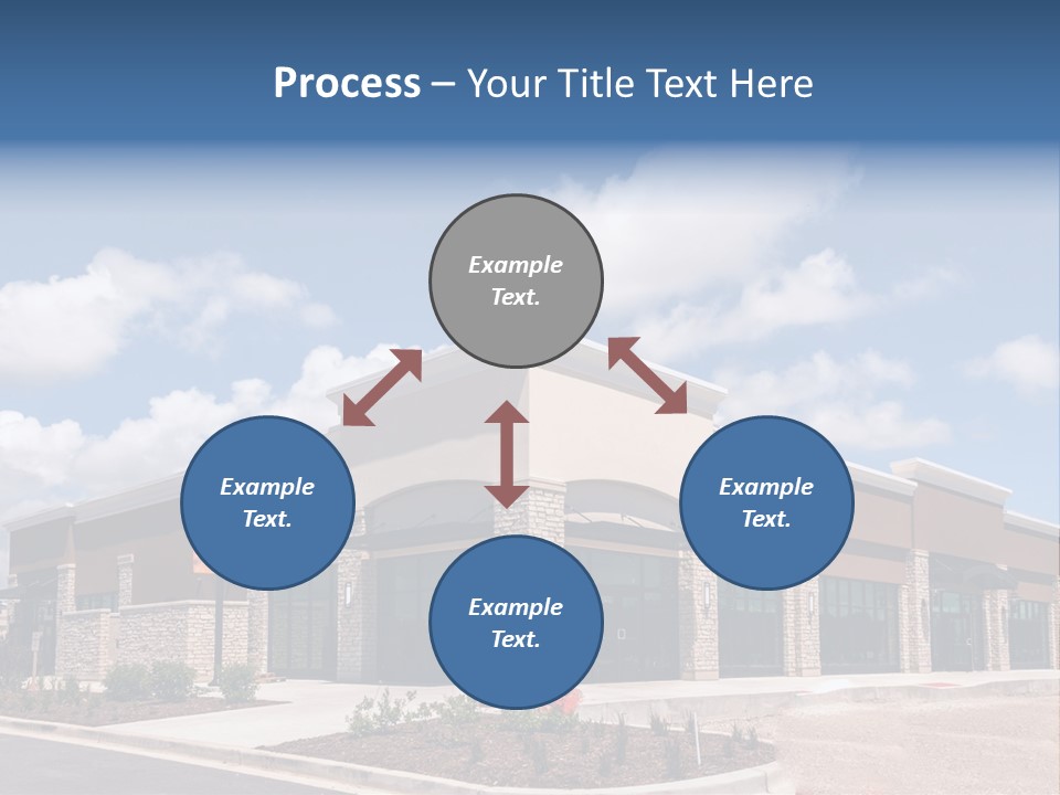 A Picture Of A Building With A Sky Background PowerPoint Template