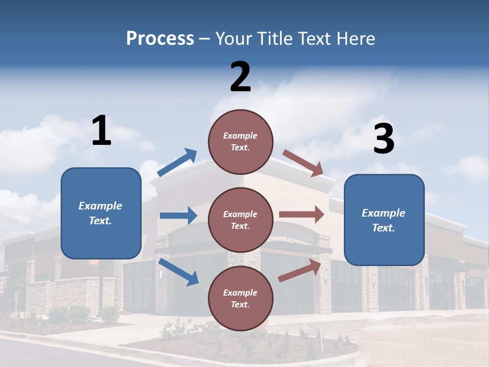 A Picture Of A Building With A Sky Background PowerPoint Template