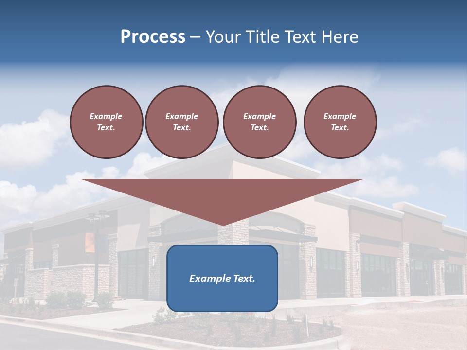A Picture Of A Building With A Sky Background PowerPoint Template