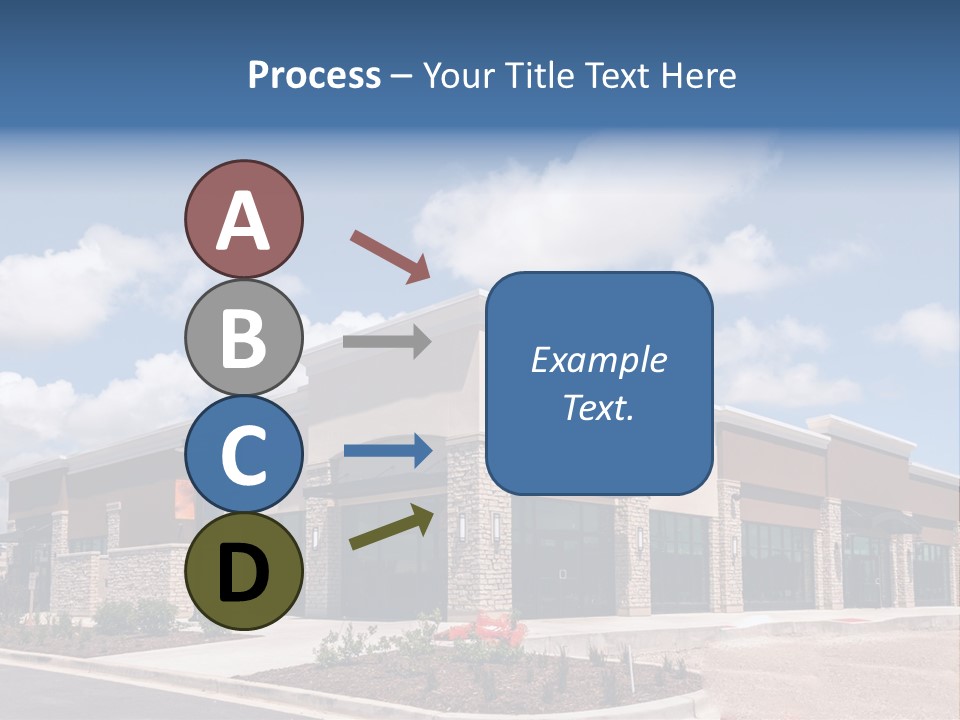 A Picture Of A Building With A Sky Background PowerPoint Template