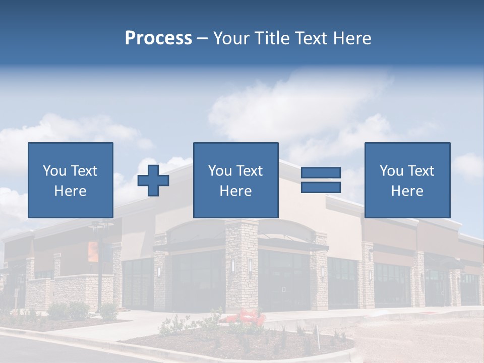 A Picture Of A Building With A Sky Background PowerPoint Template