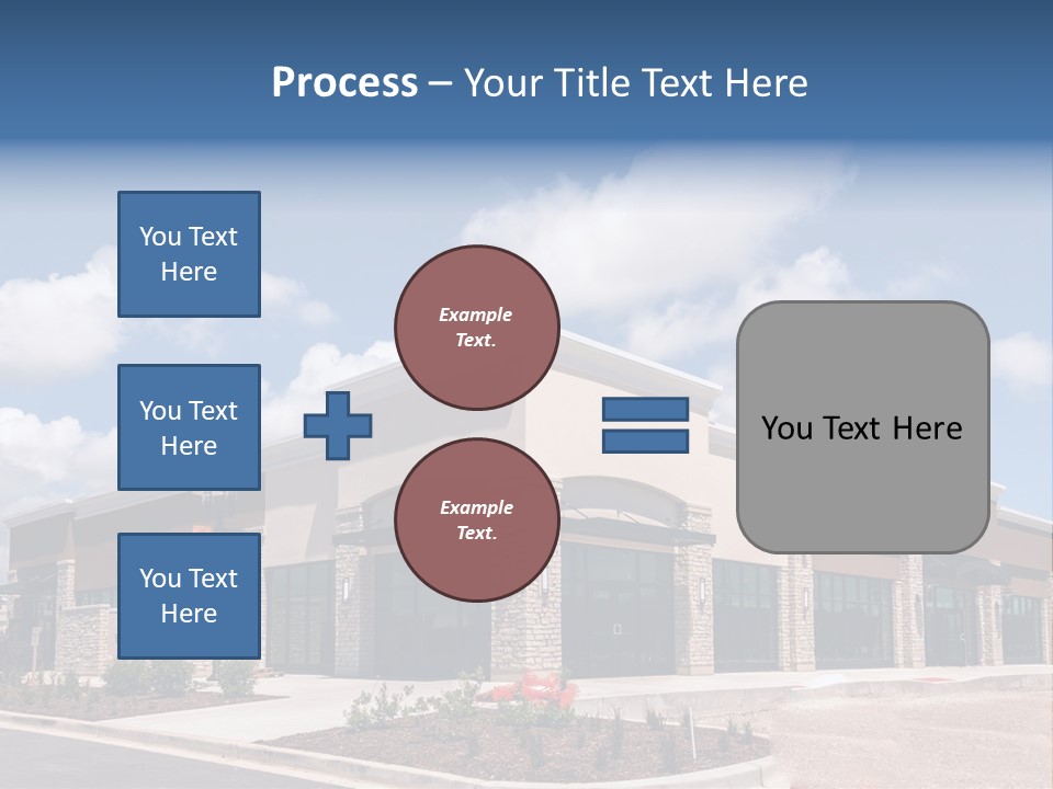 A Picture Of A Building With A Sky Background PowerPoint Template