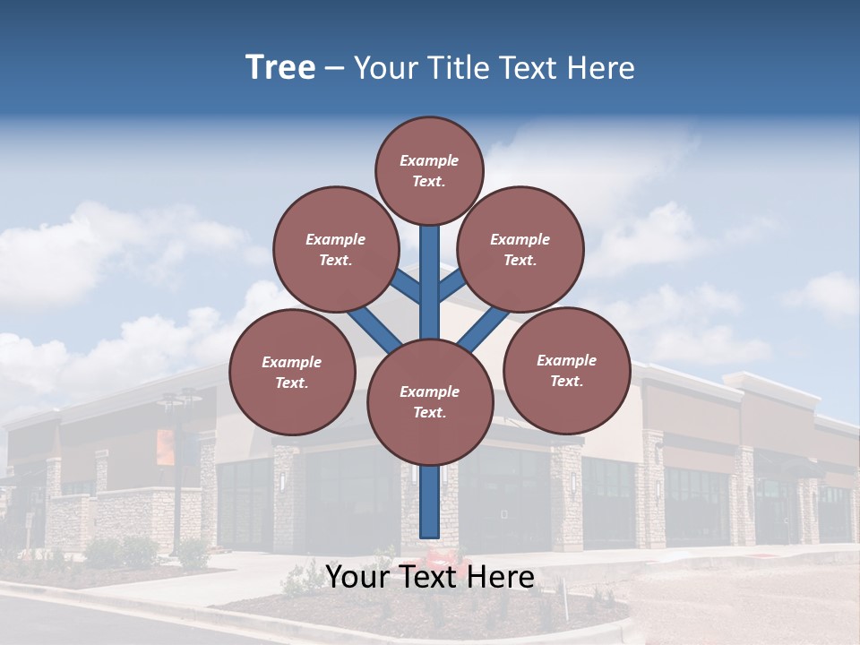 A Picture Of A Building With A Sky Background PowerPoint Template