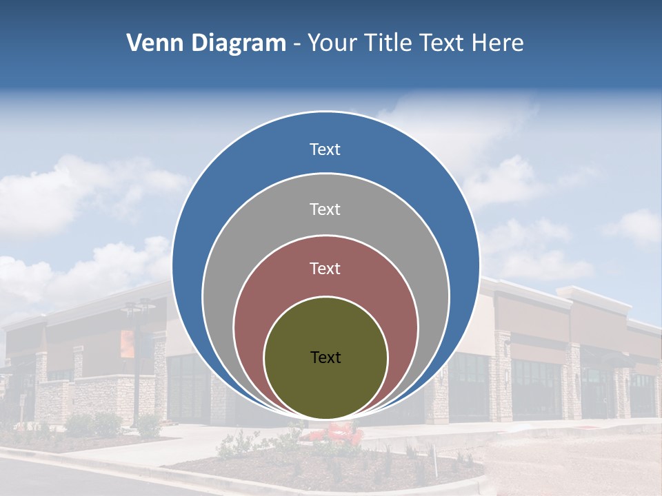 A Picture Of A Building With A Sky Background PowerPoint Template
