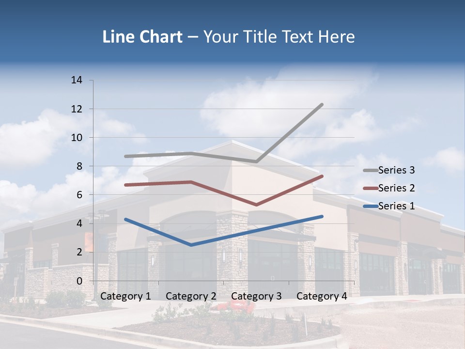 A Picture Of A Building With A Sky Background PowerPoint Template