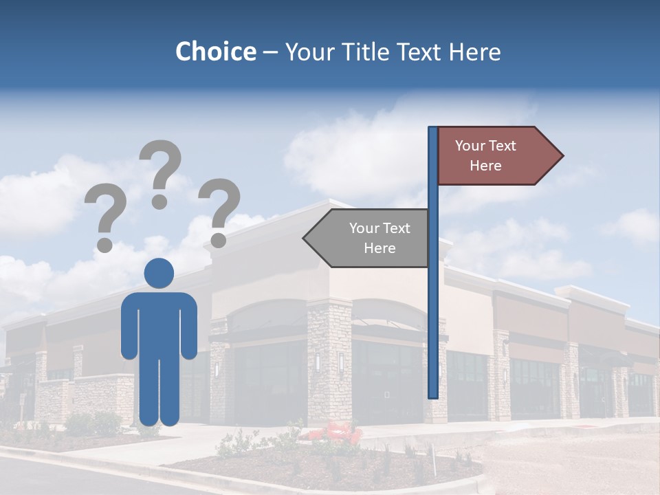 A Picture Of A Building With A Sky Background PowerPoint Template