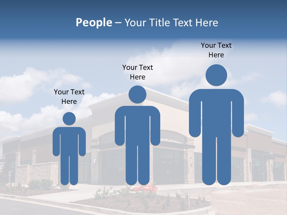 A Picture Of A Building With A Sky Background PowerPoint Template
