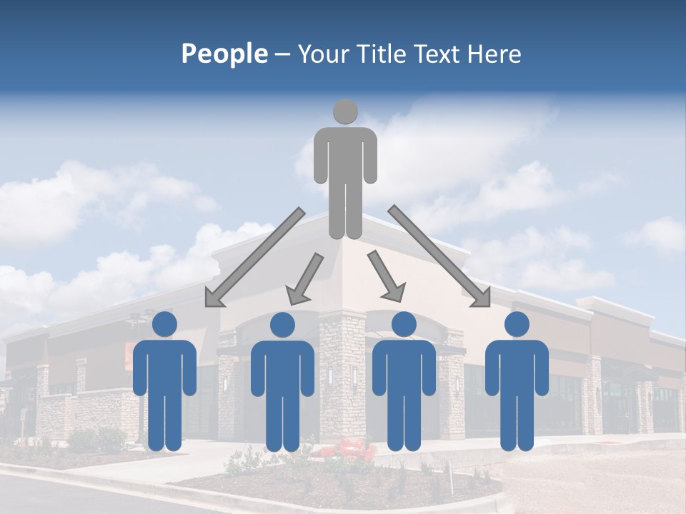A Picture Of A Building With A Sky Background PowerPoint Template