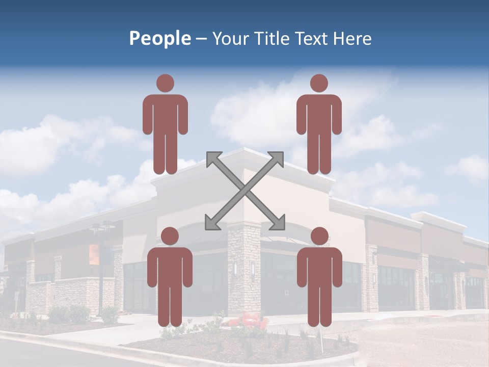 A Picture Of A Building With A Sky Background PowerPoint Template