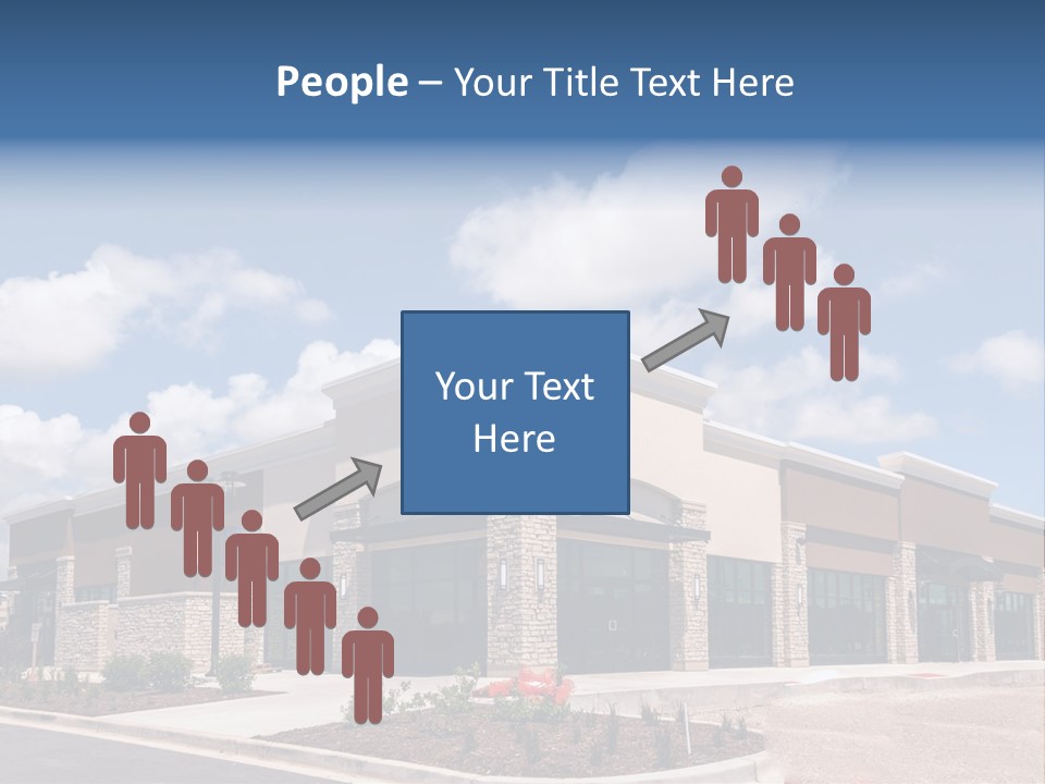 A Picture Of A Building With A Sky Background PowerPoint Template