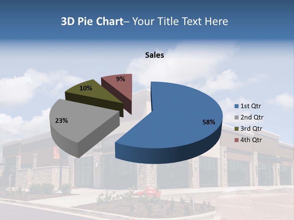 A Picture Of A Building With A Sky Background PowerPoint Template