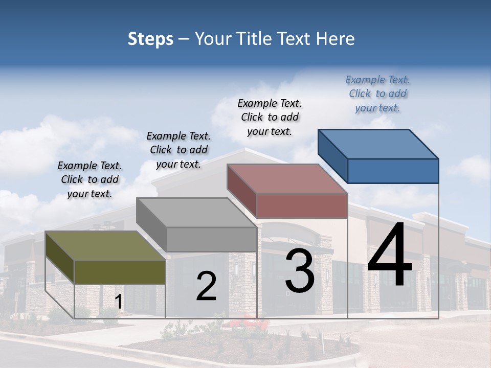 A Picture Of A Building With A Sky Background PowerPoint Template
