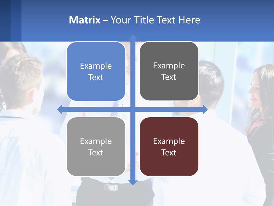 A Group Of People Standing Around Each Other Talking PowerPoint Template