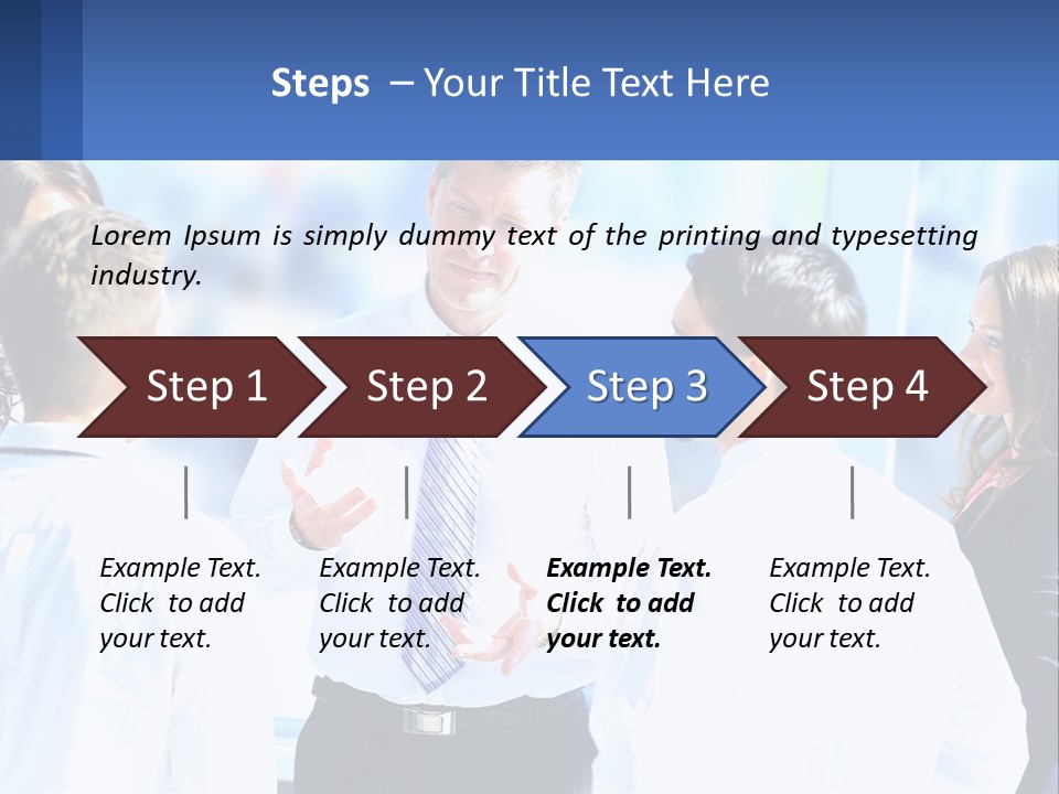 A Group Of People Standing Around Each Other Talking PowerPoint Template