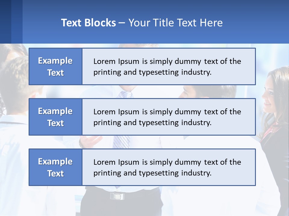 A Group Of People Standing Around Each Other Talking PowerPoint Template