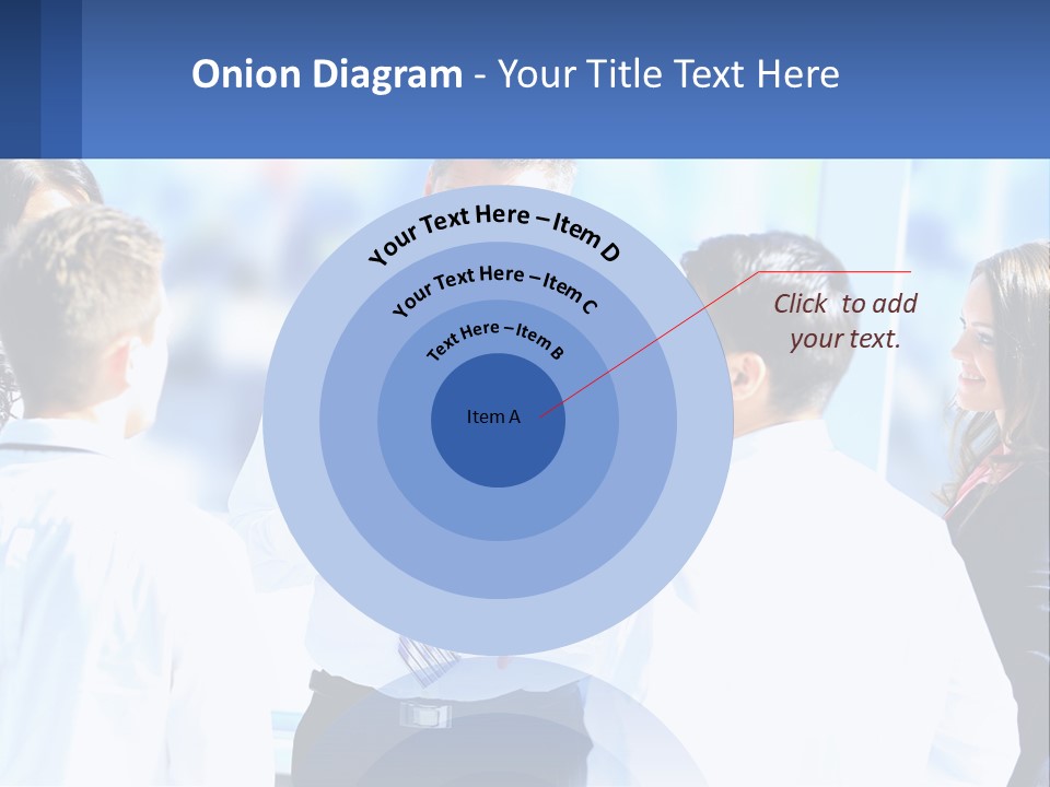 A Group Of People Standing Around Each Other Talking PowerPoint Template
