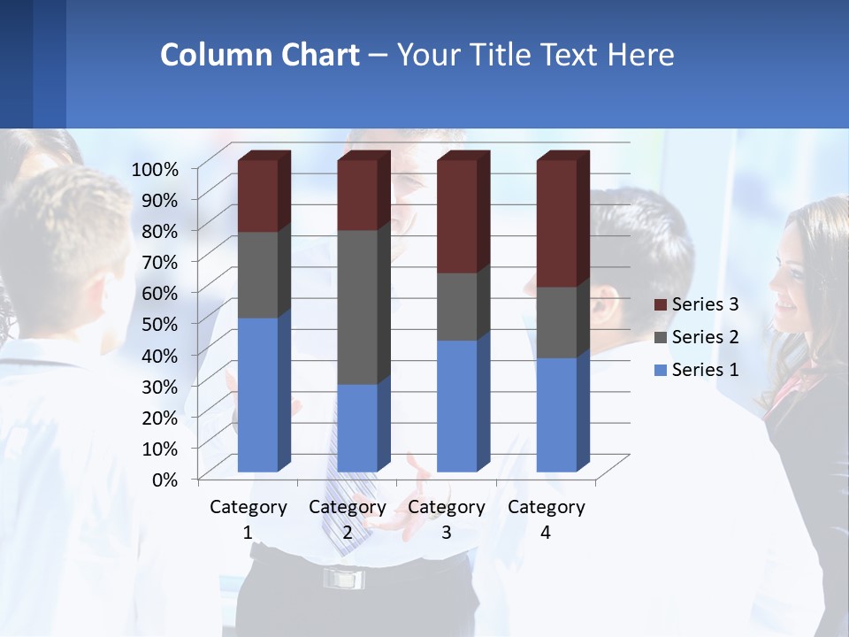A Group Of People Standing Around Each Other Talking PowerPoint Template