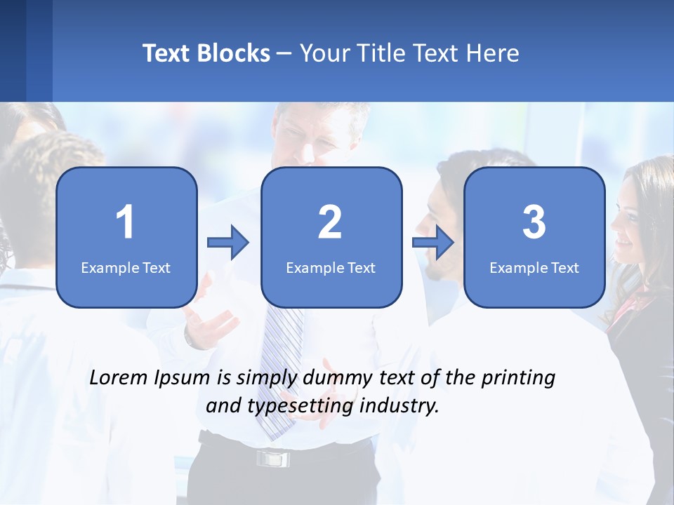 A Group Of People Standing Around Each Other Talking PowerPoint Template