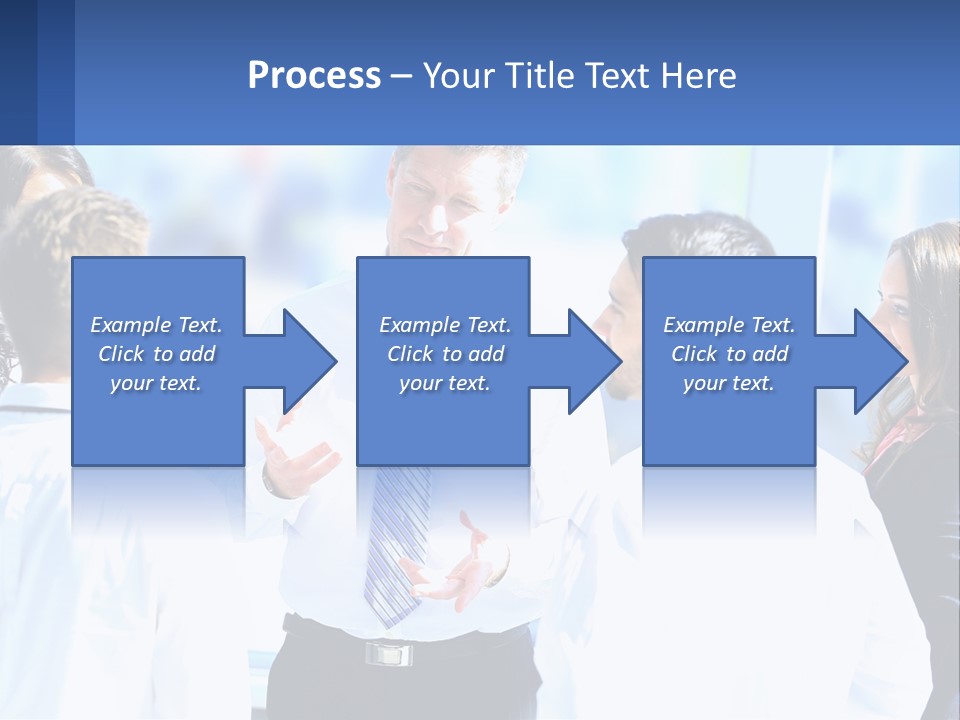 A Group Of People Standing Around Each Other Talking PowerPoint Template