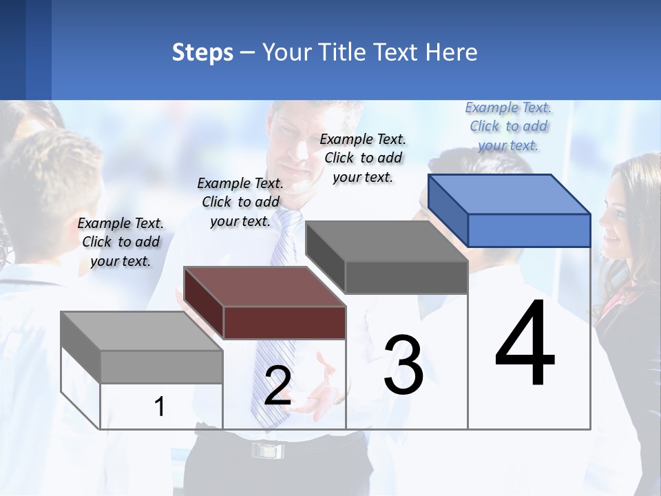 A Group Of People Standing Around Each Other Talking PowerPoint Template