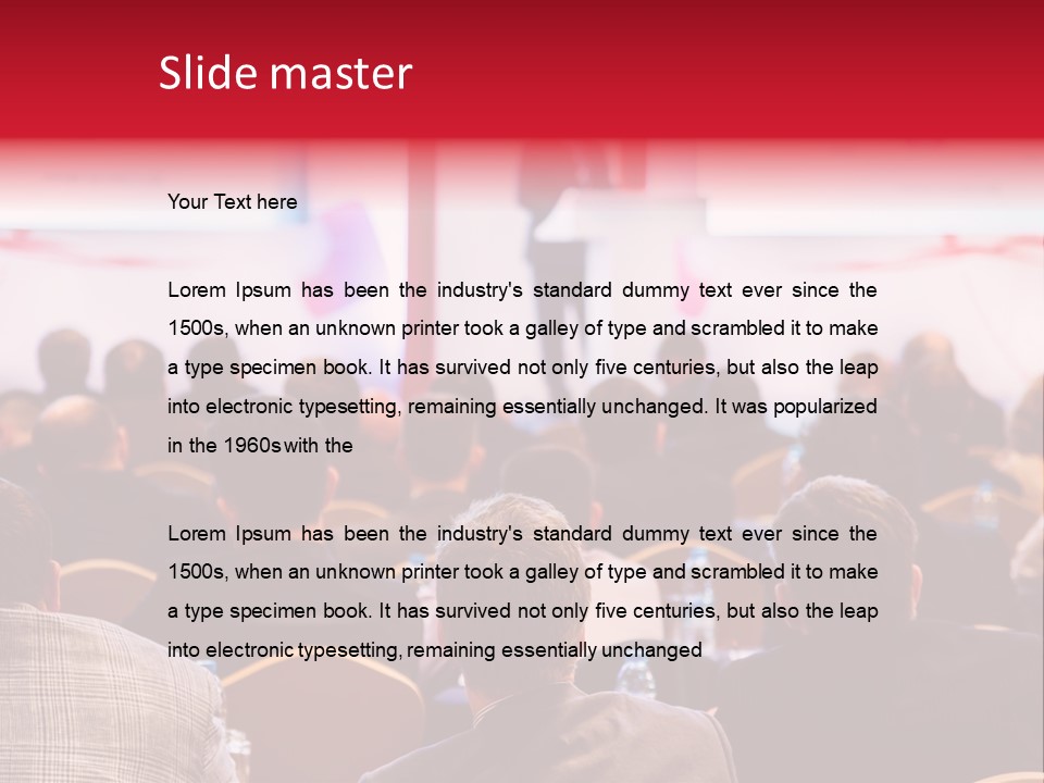 A Man Giving A Presentation To A Group Of People PowerPoint Template