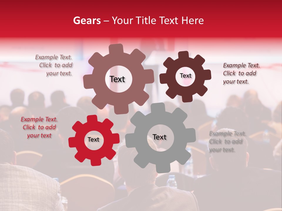 A Man Giving A Presentation To A Group Of People PowerPoint Template