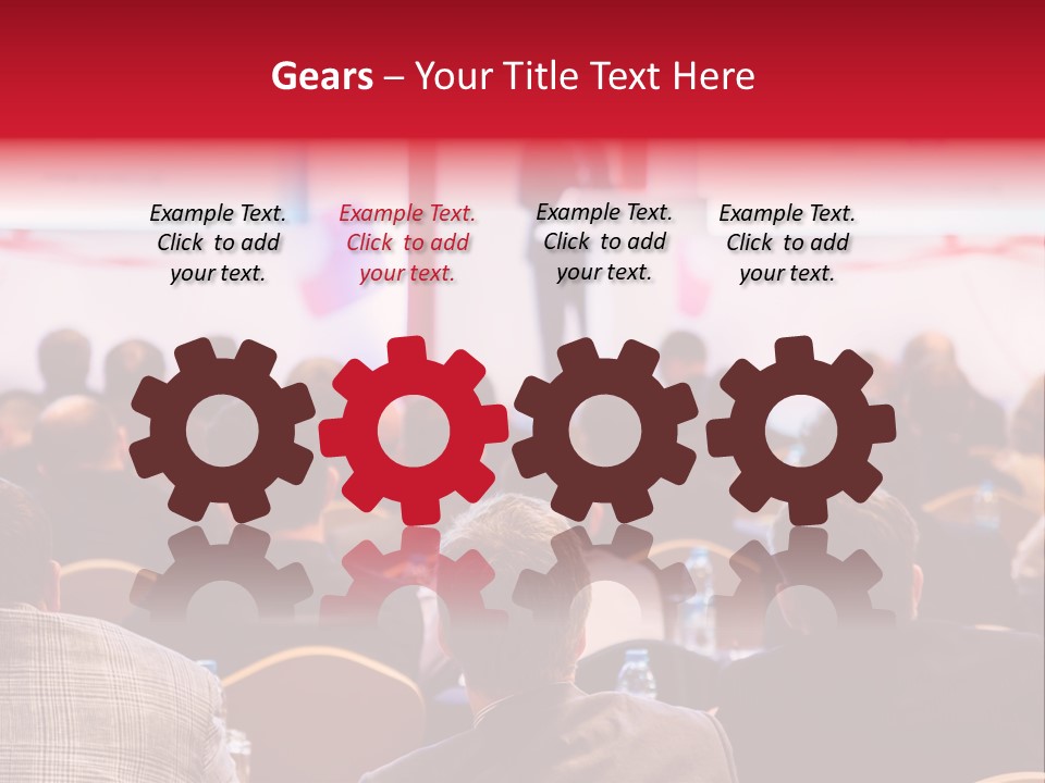 A Man Giving A Presentation To A Group Of People PowerPoint Template