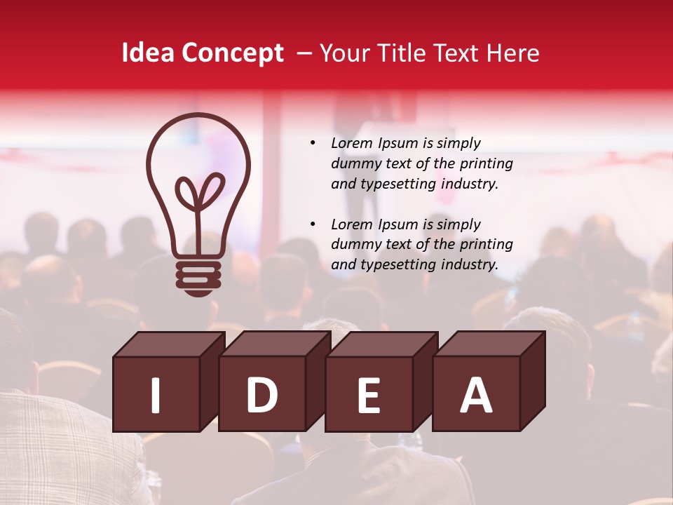 A Man Giving A Presentation To A Group Of People PowerPoint Template