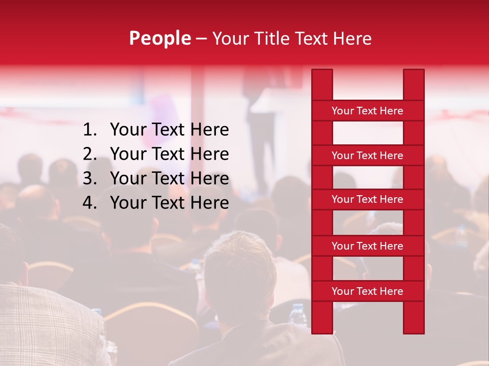 A Man Giving A Presentation To A Group Of People PowerPoint Template