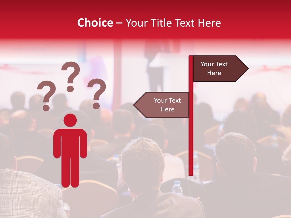 A Man Giving A Presentation To A Group Of People PowerPoint Template