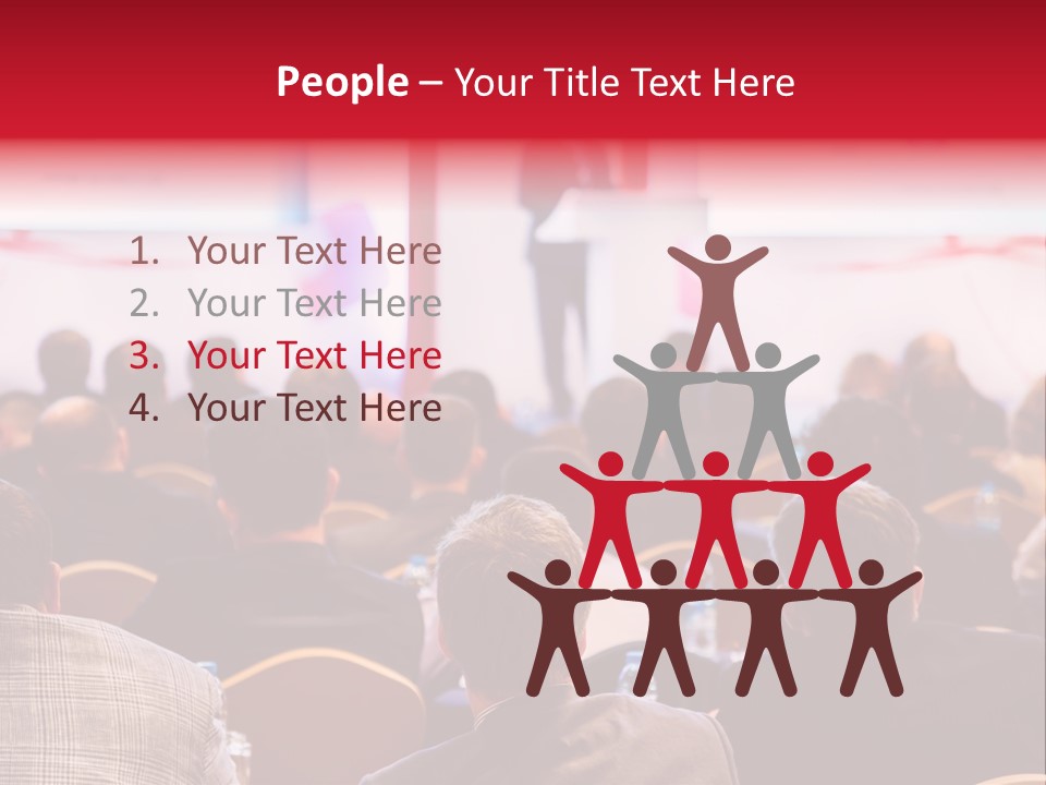 A Man Giving A Presentation To A Group Of People PowerPoint Template
