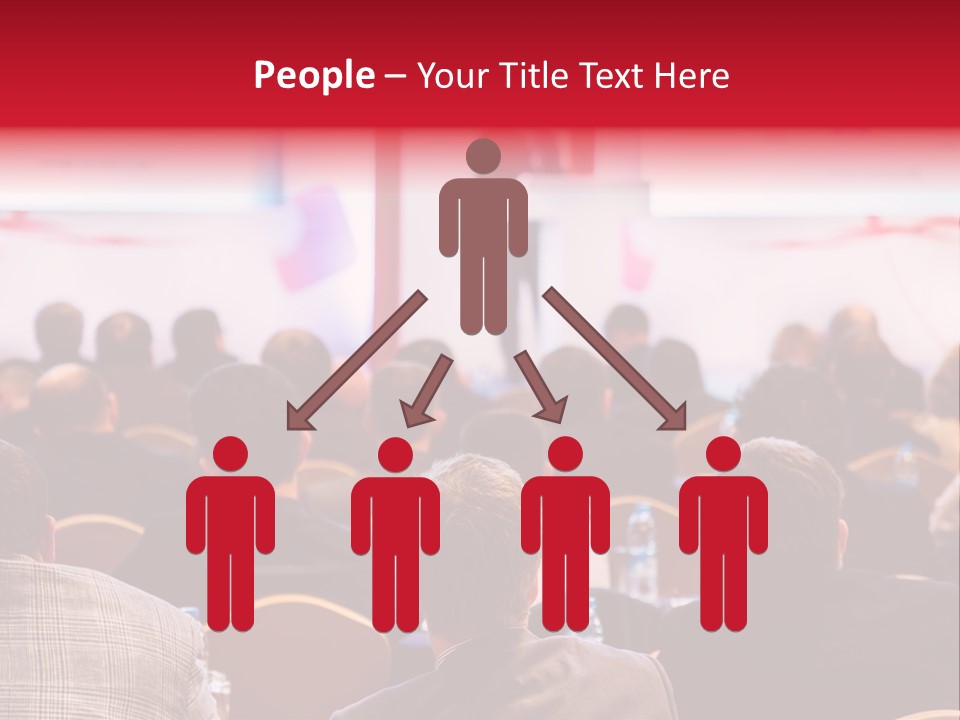 A Man Giving A Presentation To A Group Of People PowerPoint Template