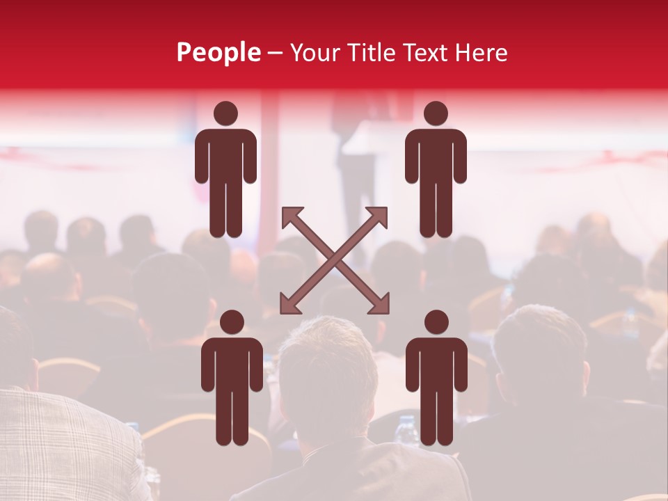 A Man Giving A Presentation To A Group Of People PowerPoint Template