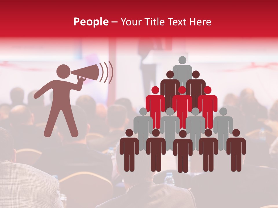 A Man Giving A Presentation To A Group Of People PowerPoint Template
