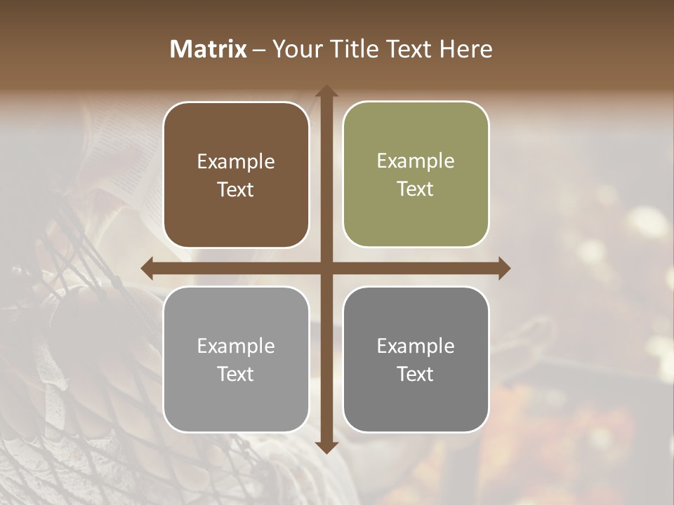 A Woman Reading A Book In A Hammock PowerPoint Template