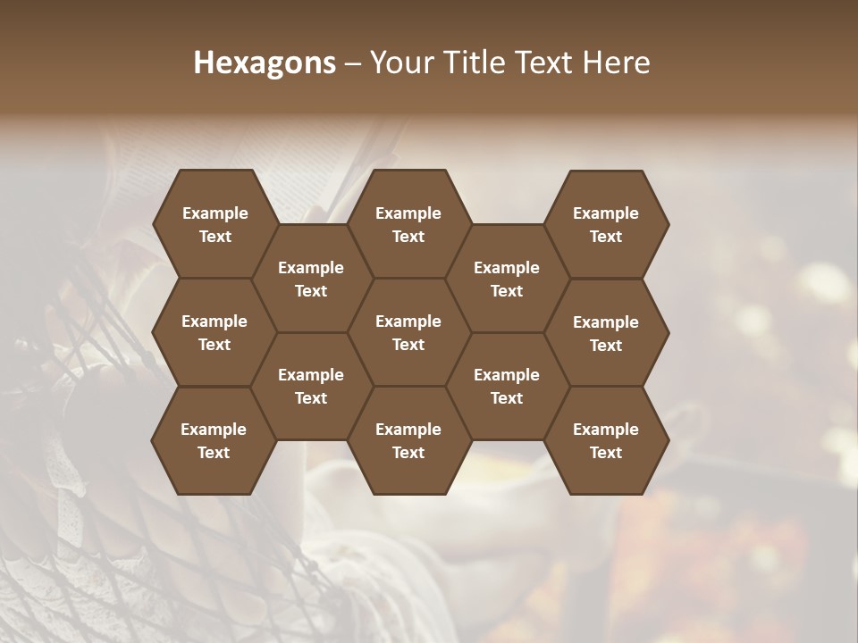 A Woman Reading A Book In A Hammock PowerPoint Template