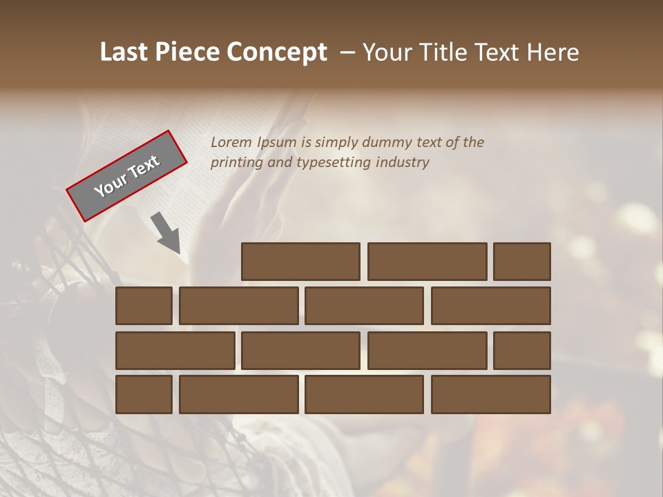A Woman Reading A Book In A Hammock PowerPoint Template